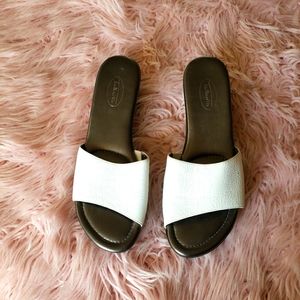 Talbots slip on heels/sandal